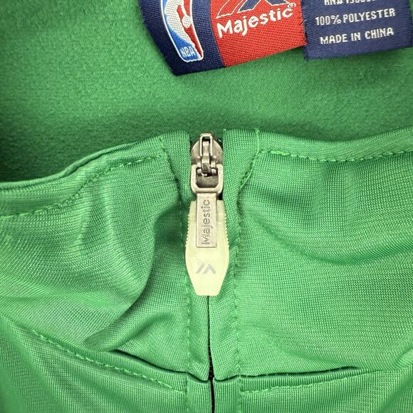 Majestic Men’s NBA Track Jacket Big & Tall 3X Full Zip Green - Picture 12 of 16